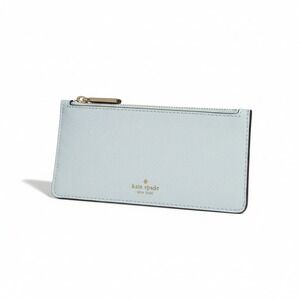Kate Spade New York‎ Pale Bue Saffiano Leather Zip Pouch Card Holder